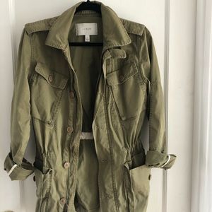 J crew olive green utility jacket